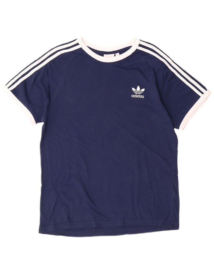 T-shirt męski ADIDAS, duży, granatowy, bawełniany