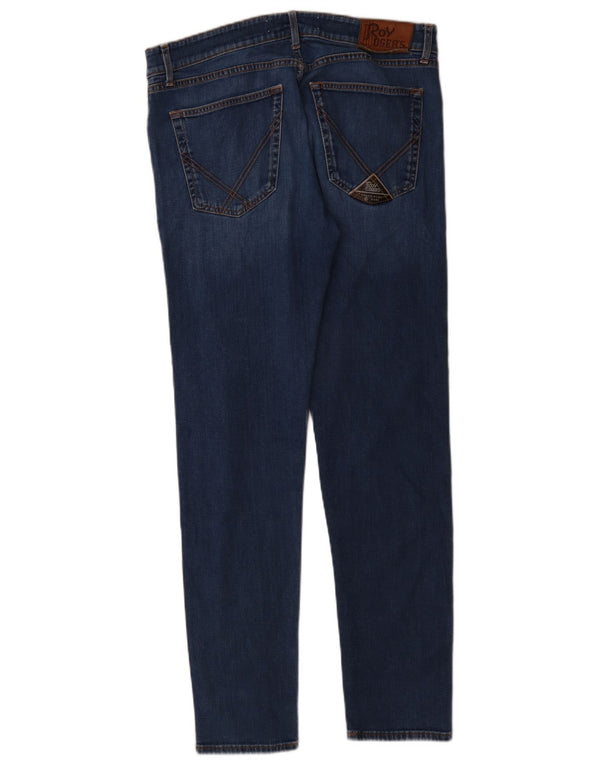 Jeansy damskie Roy Rogers Candiani Slim W38 L32 Niebieskie bawełniane