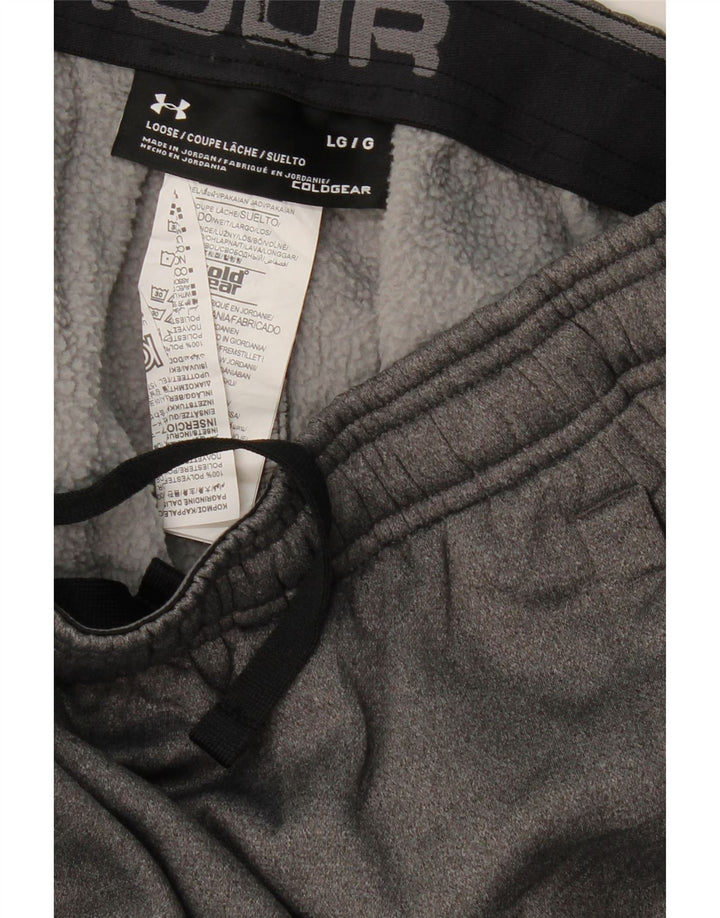 Męskie spodnie dresowe o luźnym kroju UNDER ARMOUR Cold Gear, duże, szare
