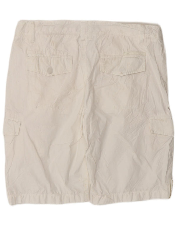 Męskie spodenki cargo Calvin Klein W32, średnia biała bawełna
