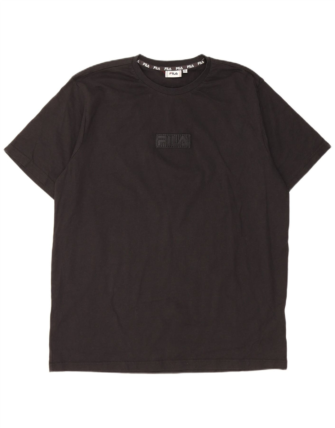 Męski T-shirt z grafiką Fila Top 2XL, czarna bawełna