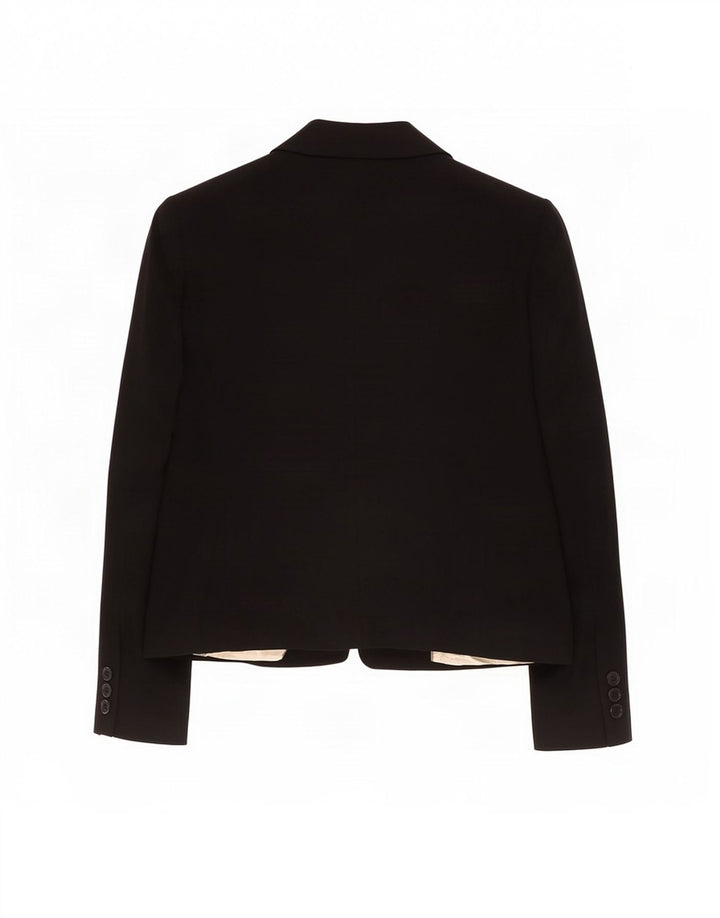 Marks & Spencer Womens 1 Button Blazer Jacket UK 20 2XL Black Polyester