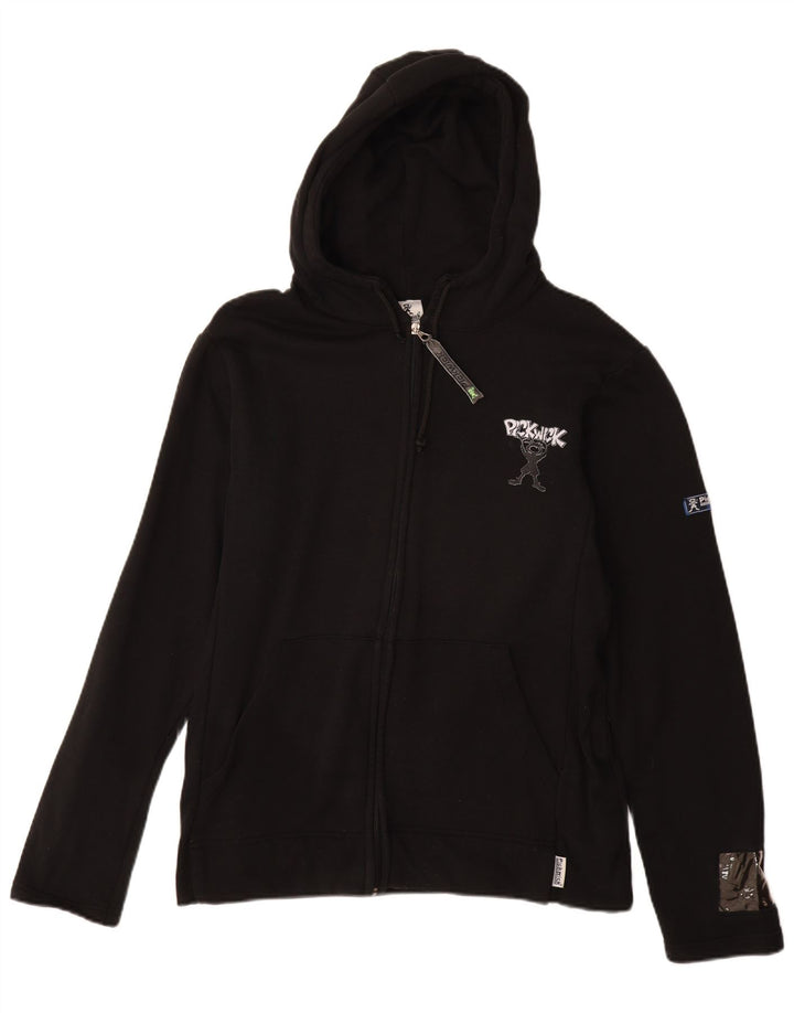 Męski sweter z kapturem i zamkiem błyskawicznym Pickwick, średniej wielkości, czarny, bawełniany