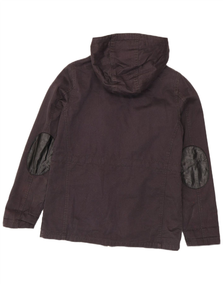 Damska kurtka z kapturem Topshop UK 10, mała, czarna, bawełniana