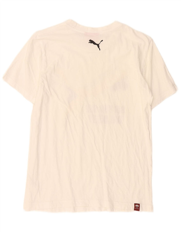 Męska koszulka z grafiką Puma, mała, biała