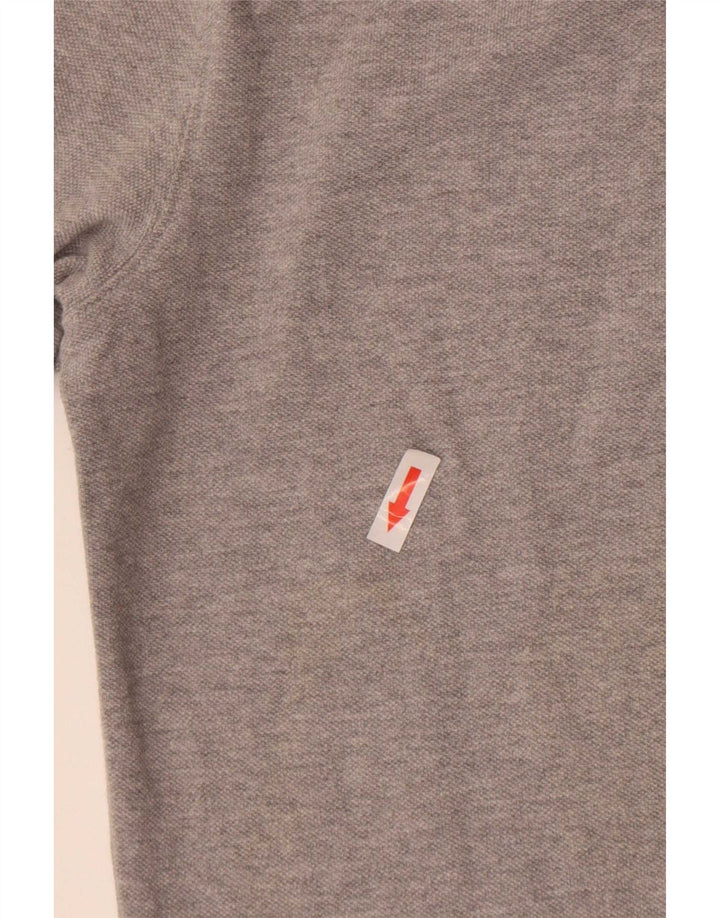 Męska koszulka polo Massimo Dutti, duża, szara, bawełniana