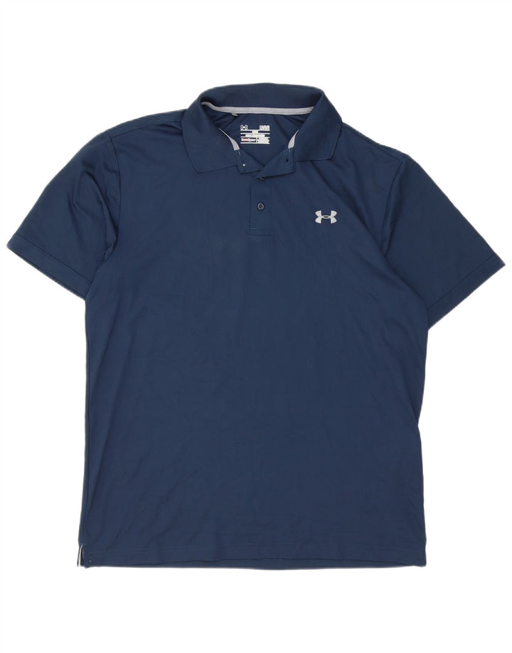 Męska koszulka polo Under Armour Heat Gear, duża, granatowa, z poliestru