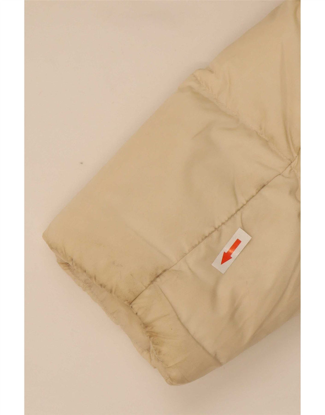 Damski płaszcz z kapturem, oversize, wyściełany Zara UK 6 XS, beżowy poliester