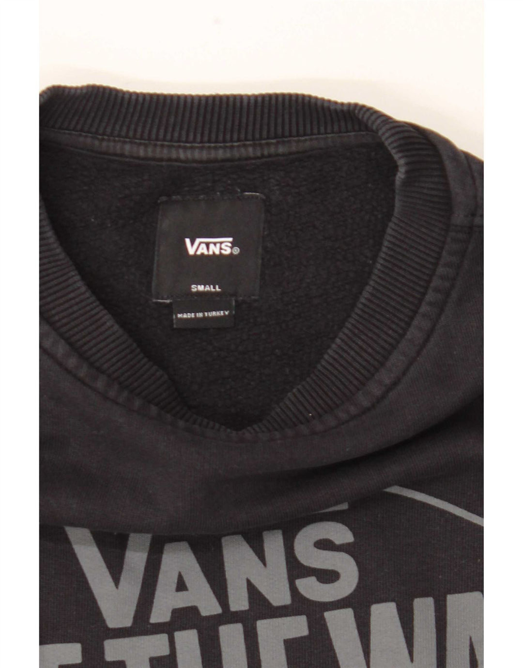 Męski sweter z grafiką Vans, mały, czarny