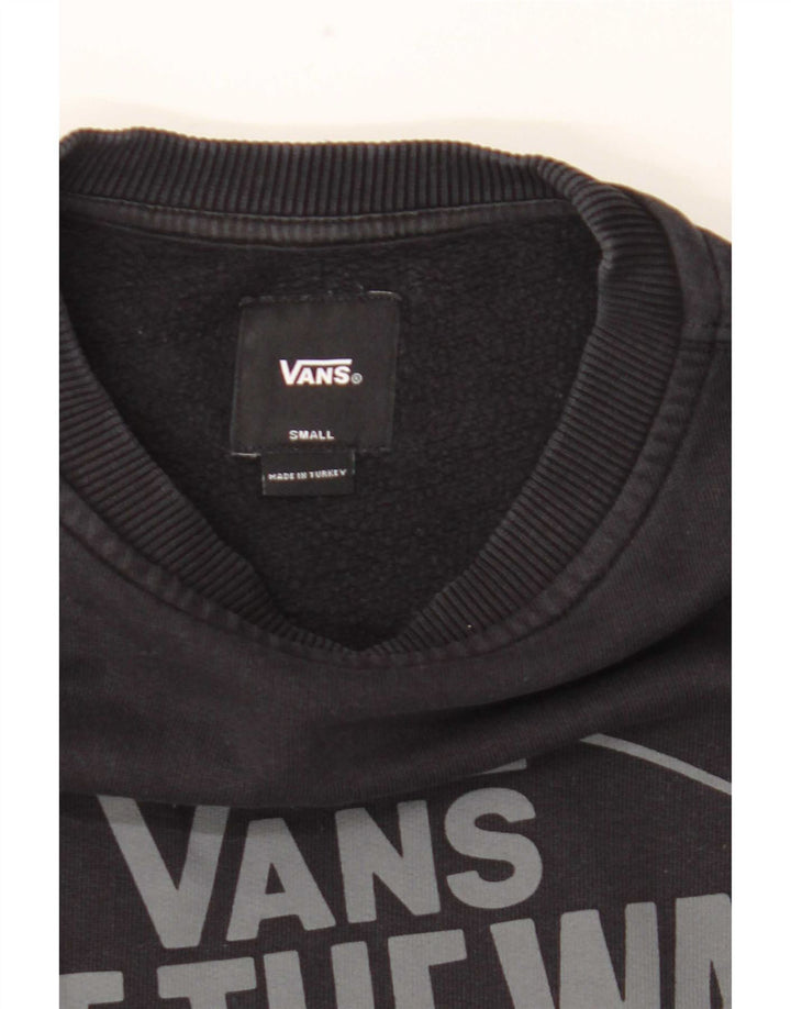 Męski sweter z grafiką Vans, mały, czarny