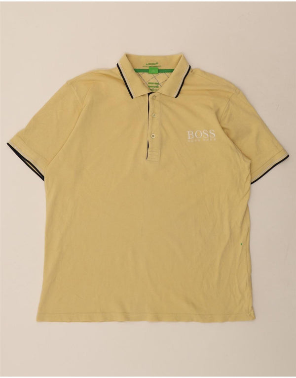 Męska koszulka polo HUGO BOSS 2XL żółta
