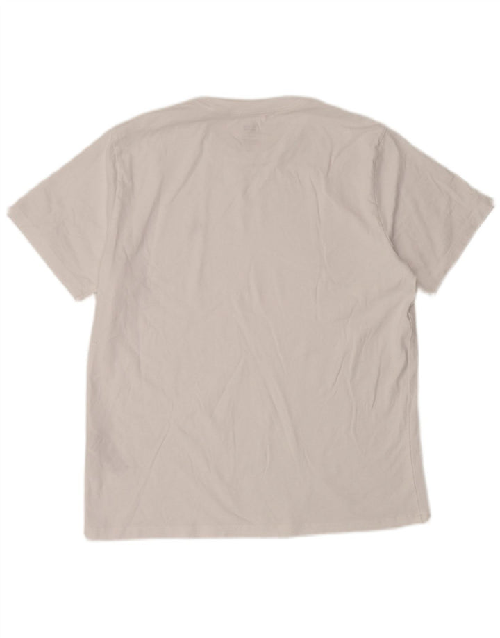 Męski standardowy T-shirt Levi's, duży, biały, bawełniany