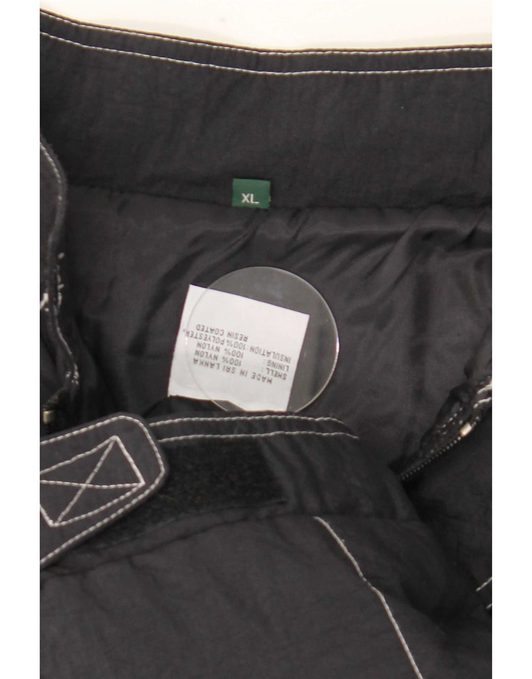 Męska kurtka wyścigowa Formuły 1 z grafiką UK 42 XL, nylon w czarną kratkę