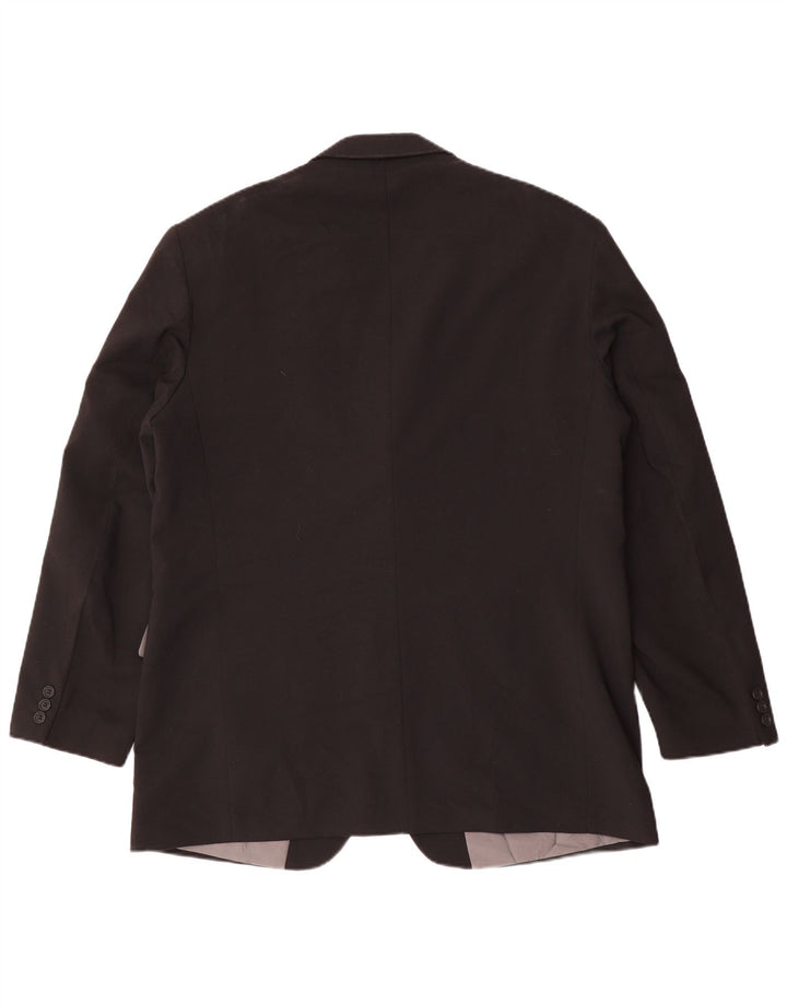 Marks & Spencer Męska marynarka zapinana na 3 guziki, UK 44 XL, czarny poliester