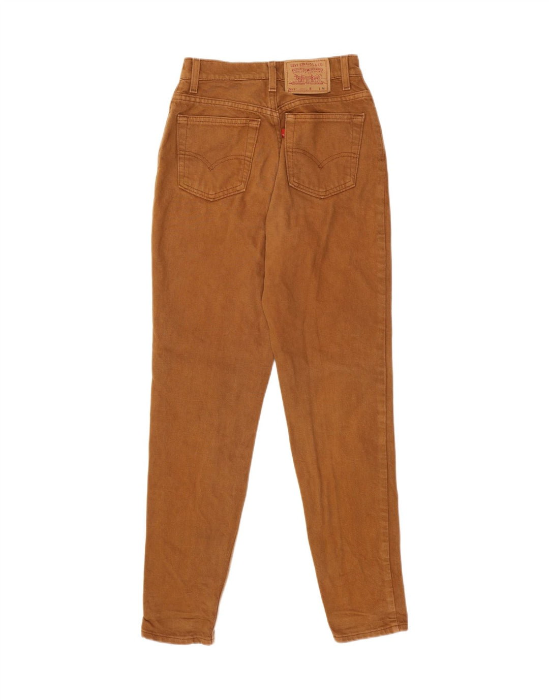 Damskie jeansy LEVI'S 512 Slim, zwężane, średnie W28 L30, brązowa bawełna