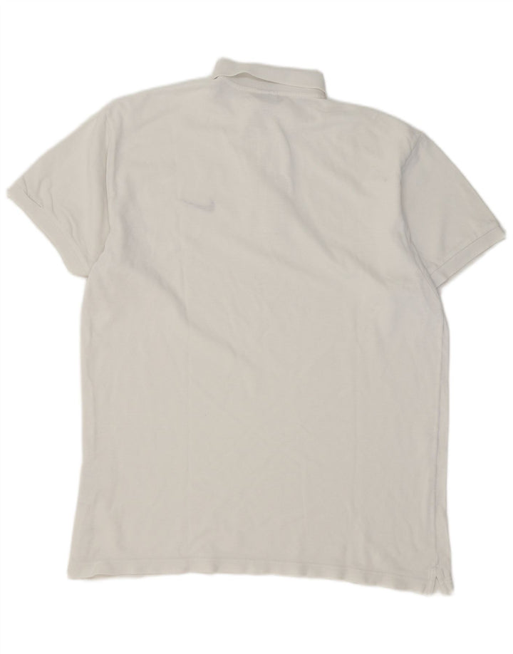Męska koszulka polo Nike, średnia, biała, bawełniana