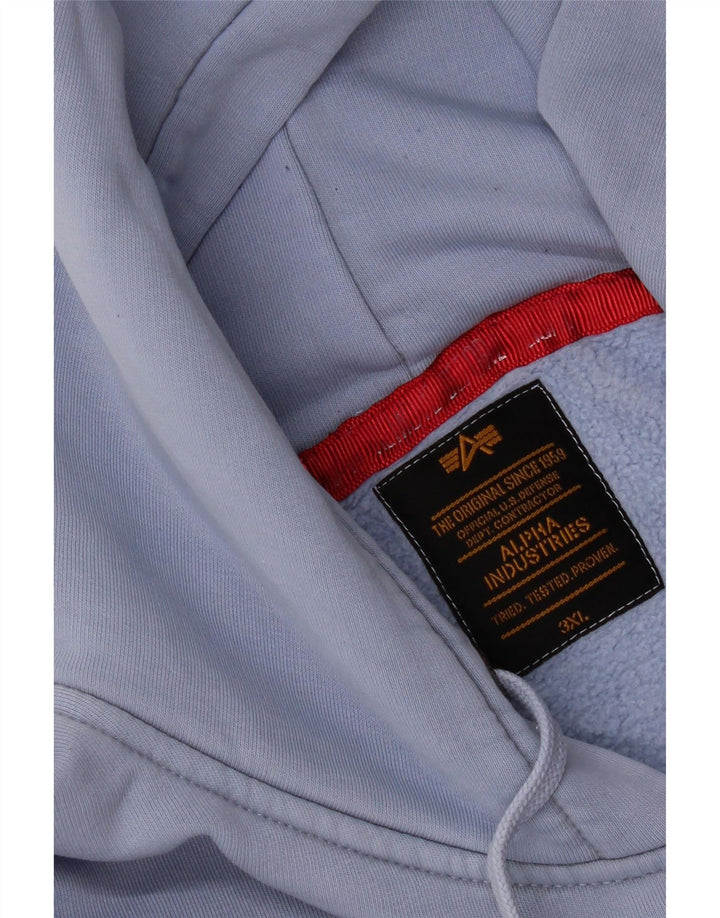 Męski sweter z kapturem Alpha Industries 3XL w kolorze niebieskim