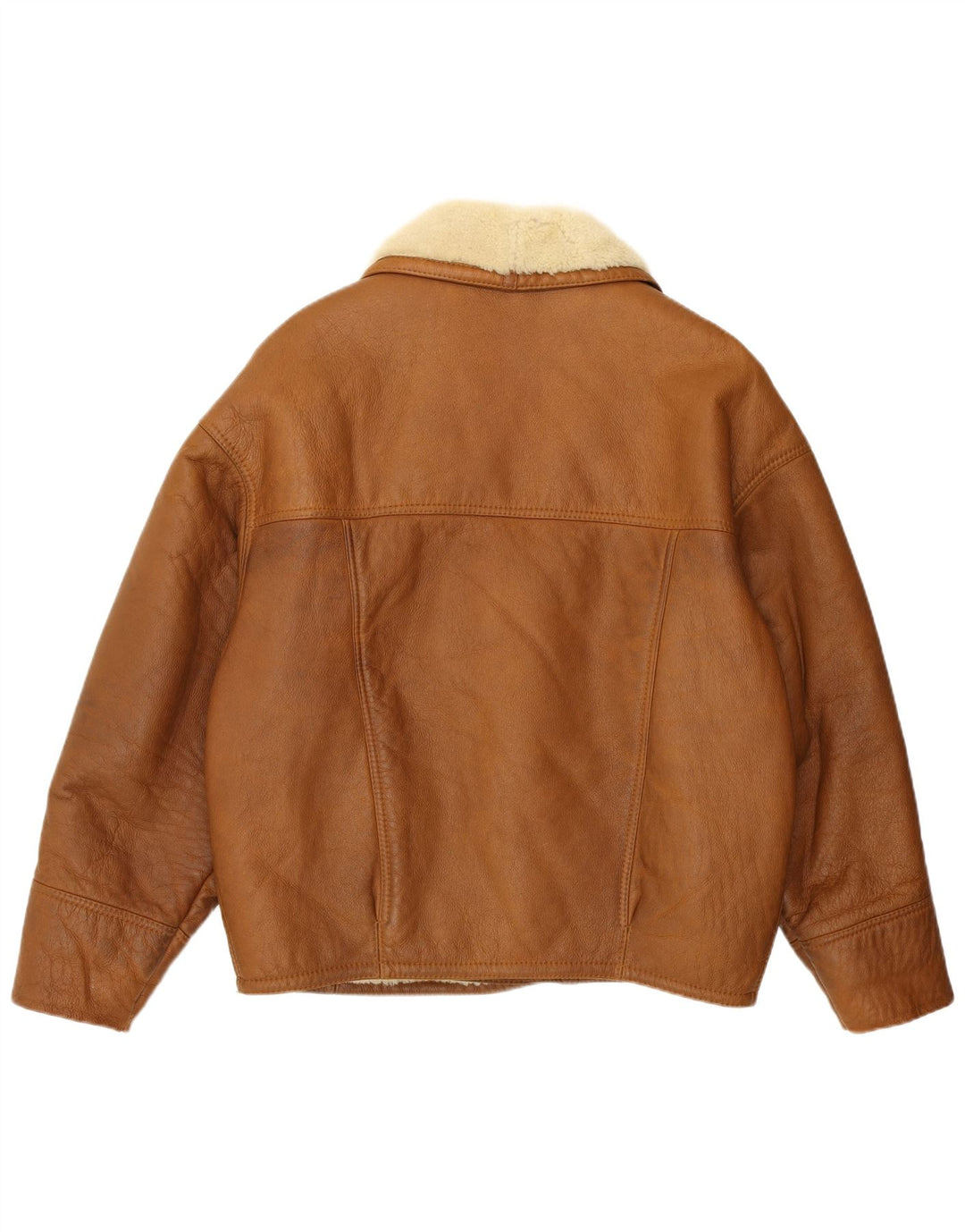 Vintage męska kurtka Shearling UK 38 Średni brązowy Shearling