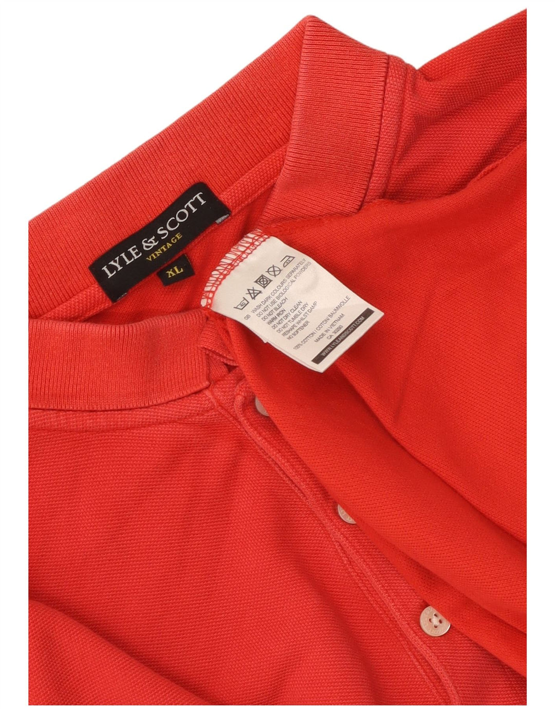 Męska koszulka polo Lyle & Scott XL, czerwona, bawełniana