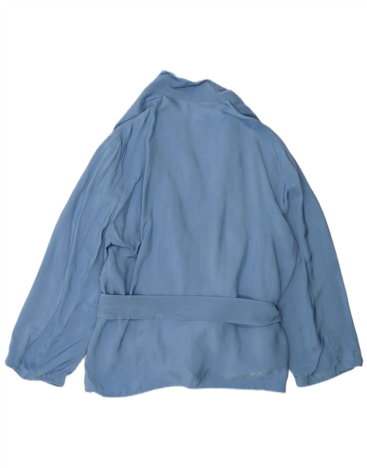 Dwuczęściowy zestaw damski Zara UK 20 2XL W40 L31 Niebieska wiskoza