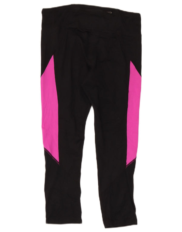 Damskie legginsy Nike Dri Fit UK 12, poliester w kolorze średniej czarnej kolorystyki