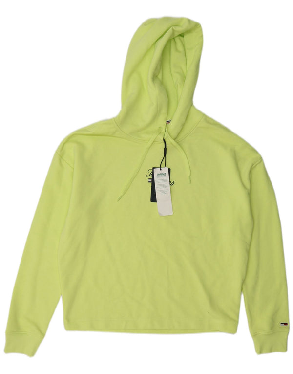 Damska bluza z kapturem Tommy Hilfiger UK 14, średnia, zielona bawełna