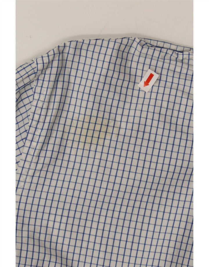 TOMMY HILFIGER Mens Shirt Medium Blue Check Cotton Vintage Tommy Hilfiger and Second-Hand Tommy Hilfiger from Messina Hembry 