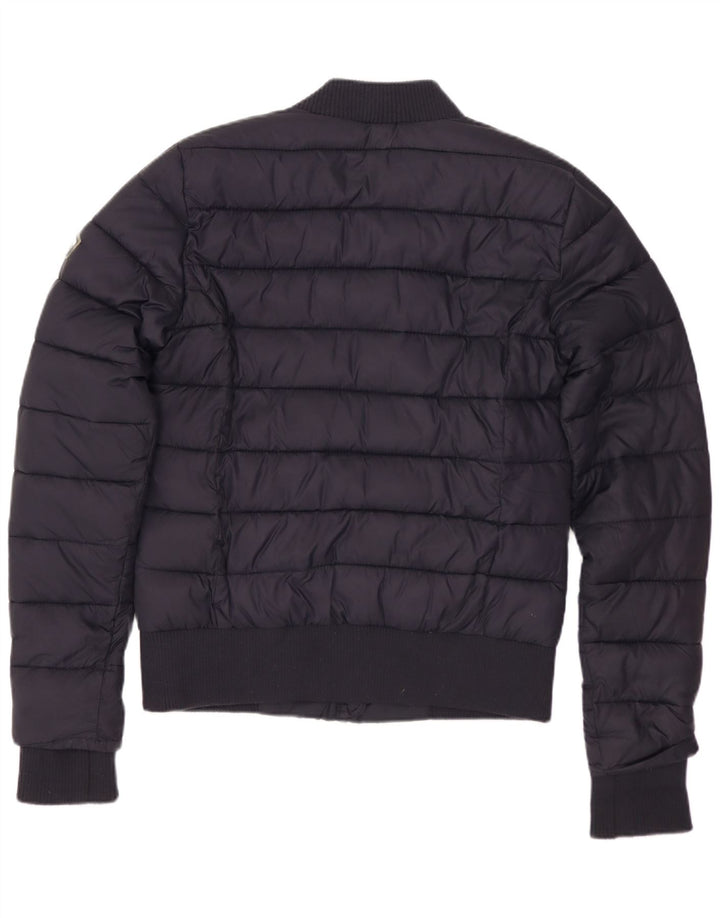 Damska ocieplana kurtka SUPERDRY UK 10, mała, granatowa, poliester