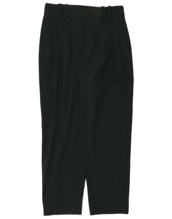 Zara Womens Tapered Chino Trousers Small W25 L25 Green Polyester