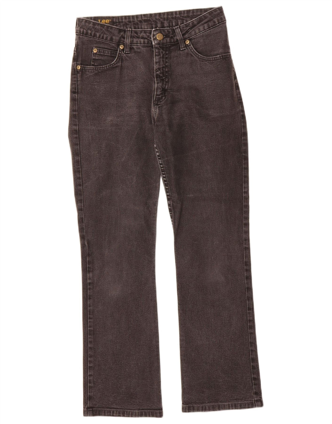 Damskie jeansy Lee Cameron Straight W30 L28 Czarne bawełniane