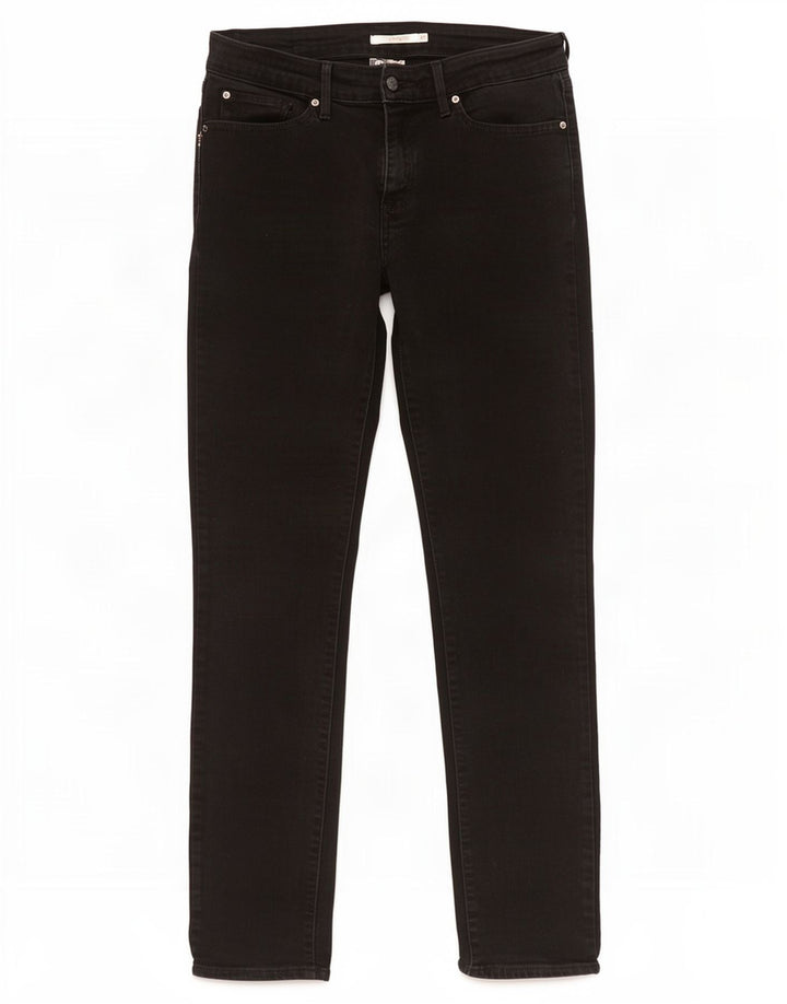 Damskie jeansy Levi's 712 Slim W31 L30 Czarna bawełna
