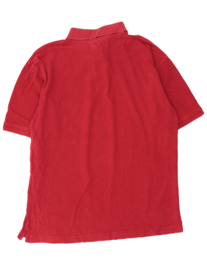 Męska koszulka polo DOCKERS, duża, bordowa, bawełniana