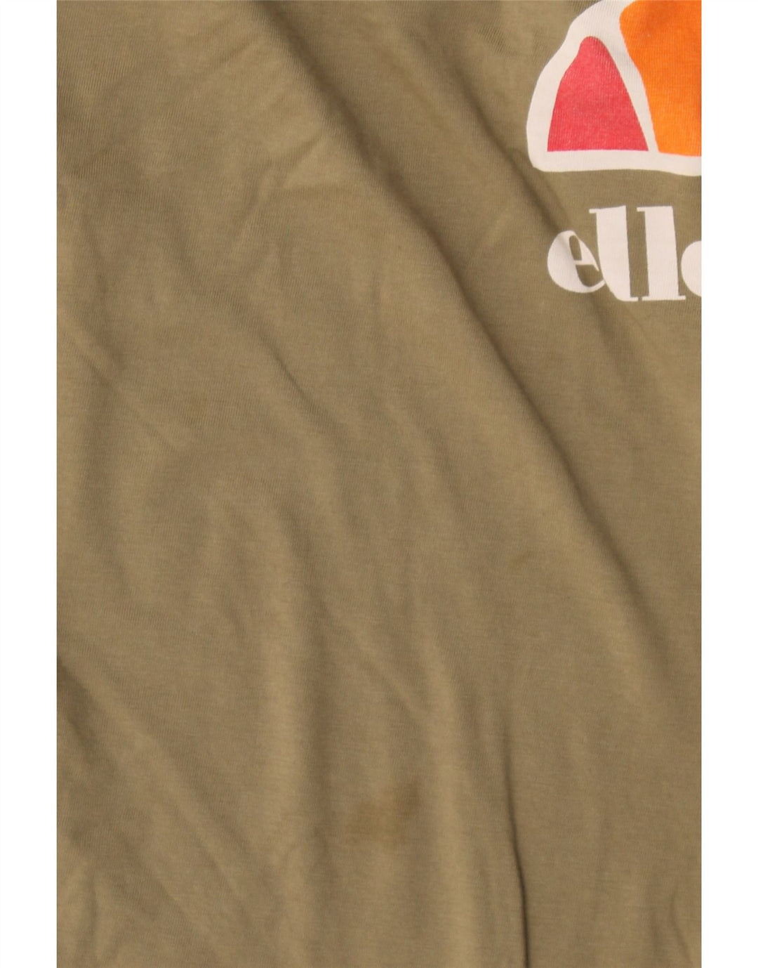 Damska koszulka oversize Ellesse z grafiką Top UK 12 Medium Khaki, blok kolorów