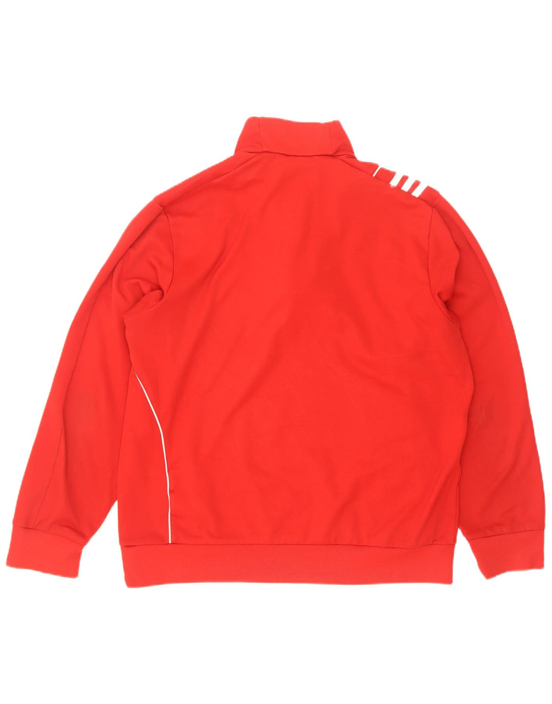 Adidas Męski sweter z zamkiem błyskawicznym UK 40/42 Średni czerwony poliester