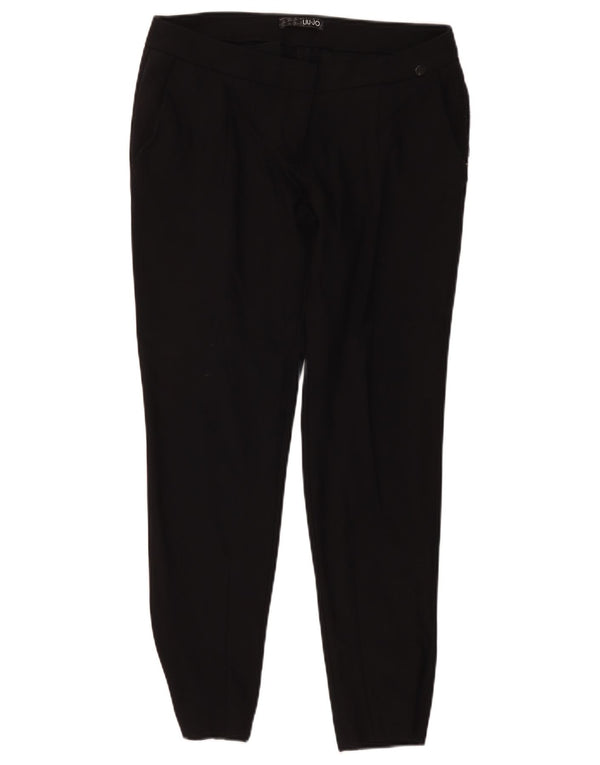 Spodnie dresowe damskie Zara Capri UK 10, małe, czarne, bawełniane