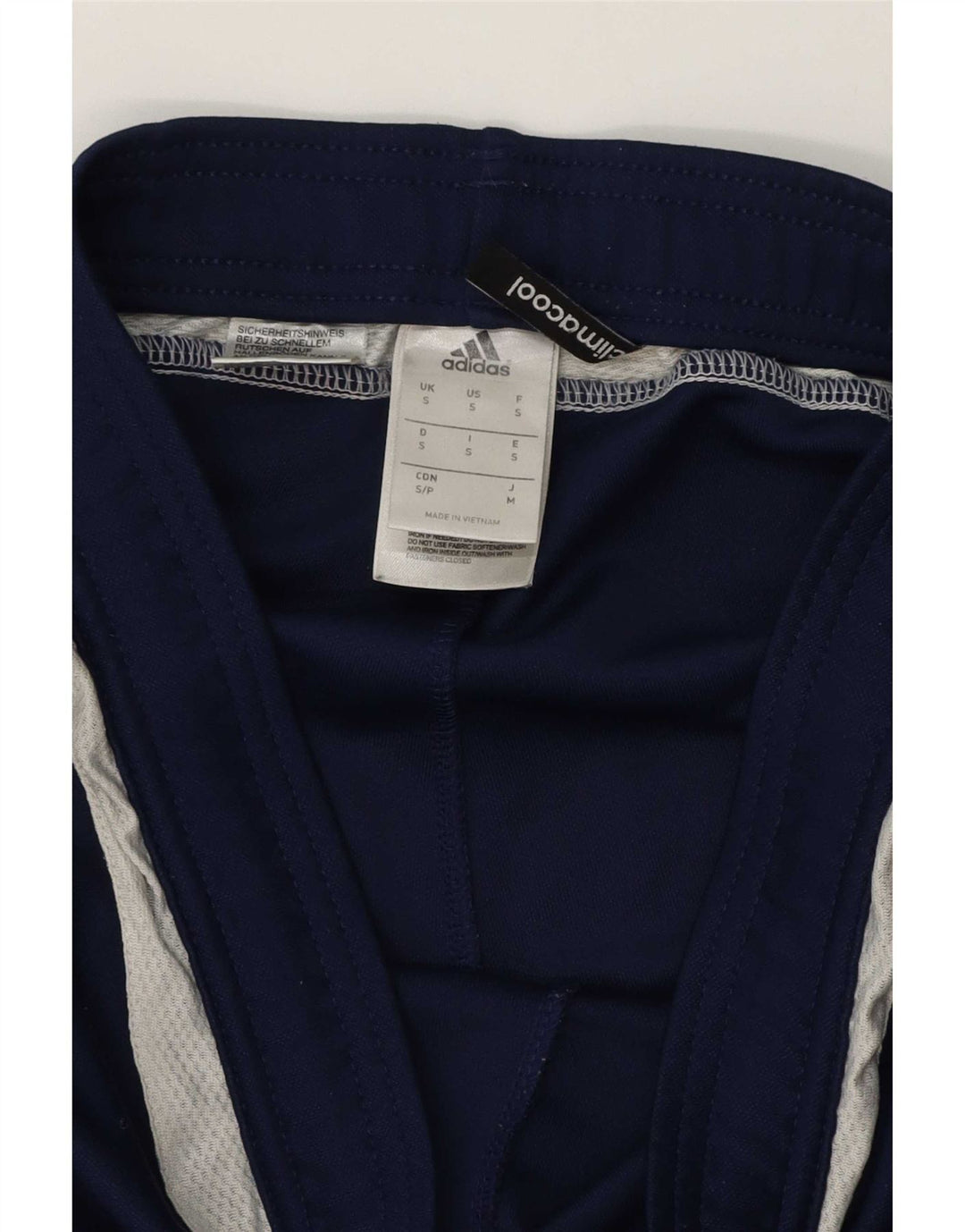 Męskie legginsy Adidas Climacool, małe, granatowe, poliestrowe