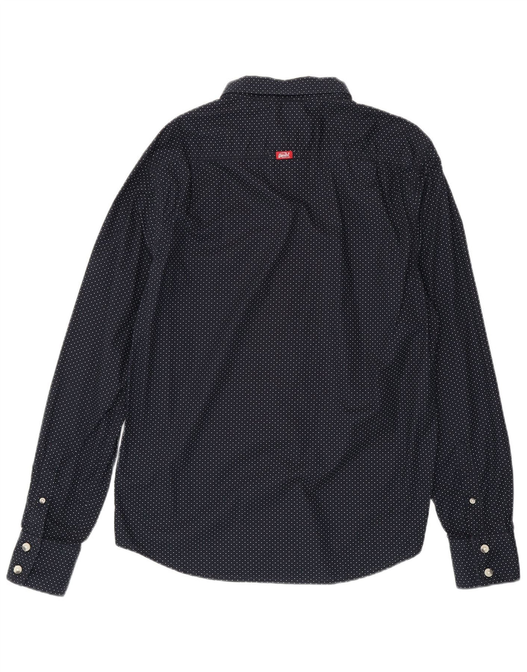 Koszula męska Superdry XL, granatowa, bawełniana w kropki
