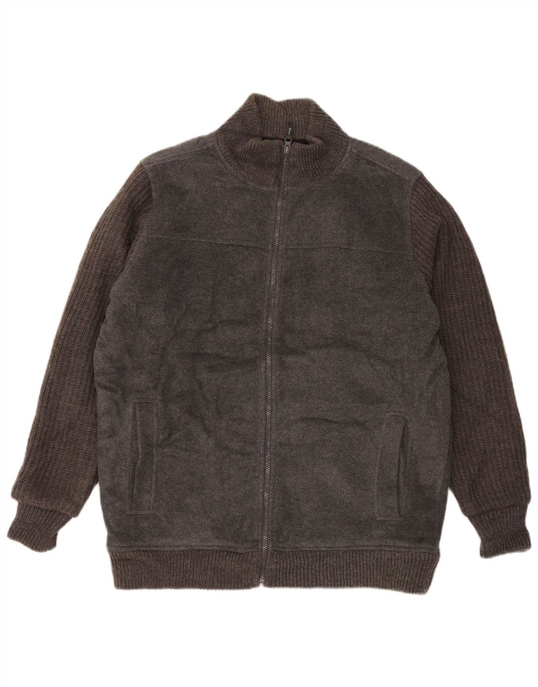 Męska kurtka polarowa James Pringle z zamkiem błyskawicznym o regularnym kroju UK 38, średnia szarość