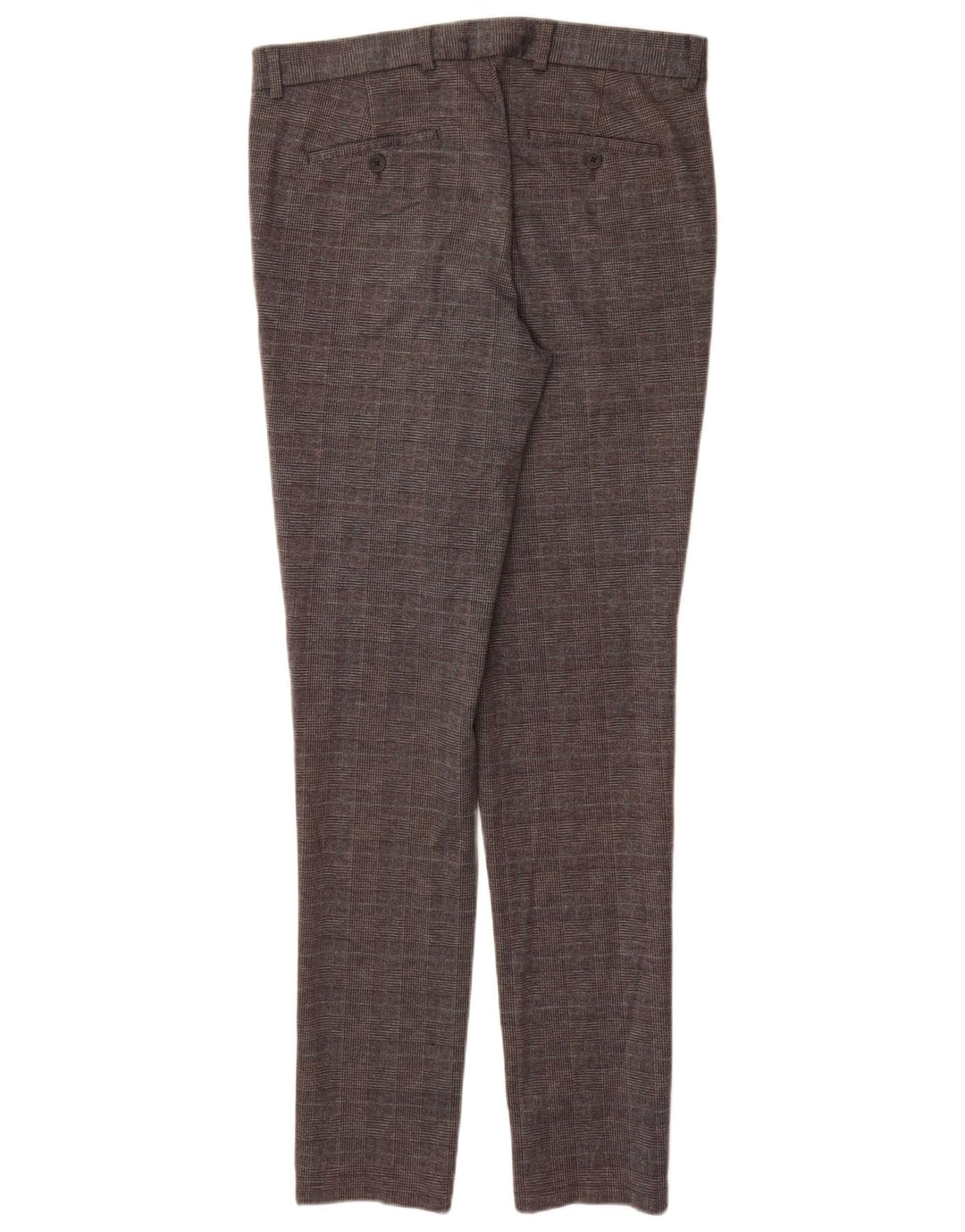 Męskie spodnie typu slim chino Jack & Jones W32 L34 Szary poliester w pepitkę