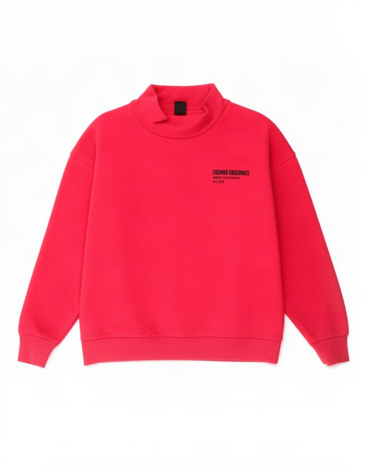 Damska bluza dresowa Colmar z grafiką oversize, UK 10, mała, różowa bawełna