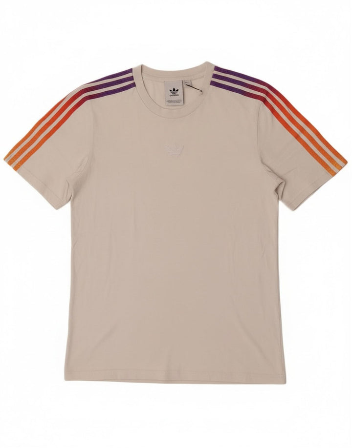 Adidas Męska Koszulka Top Mała Biała Bawełna