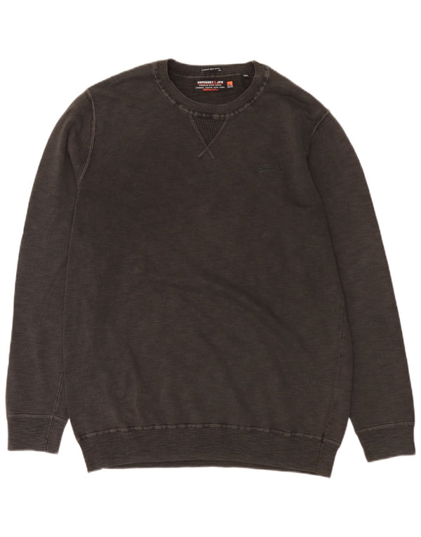 Męski sweter Superdry 2XL, szary, bawełniany
