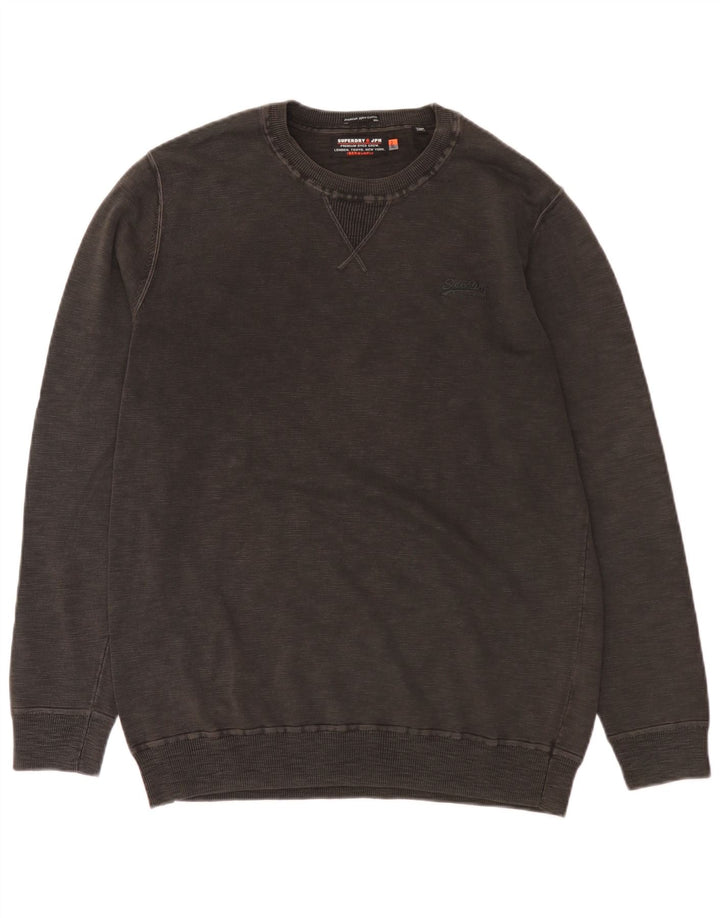 Męski sweter Superdry 2XL, szary, bawełniany