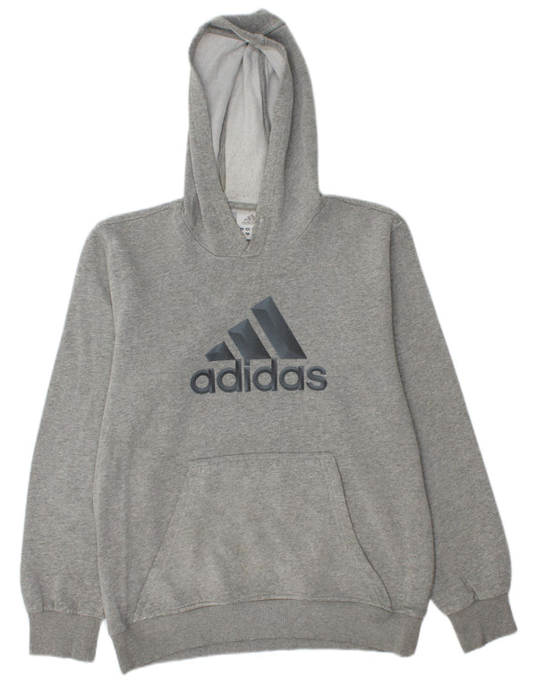 Męski sweter z kapturem ADIDAS w kolorze średnioszarym