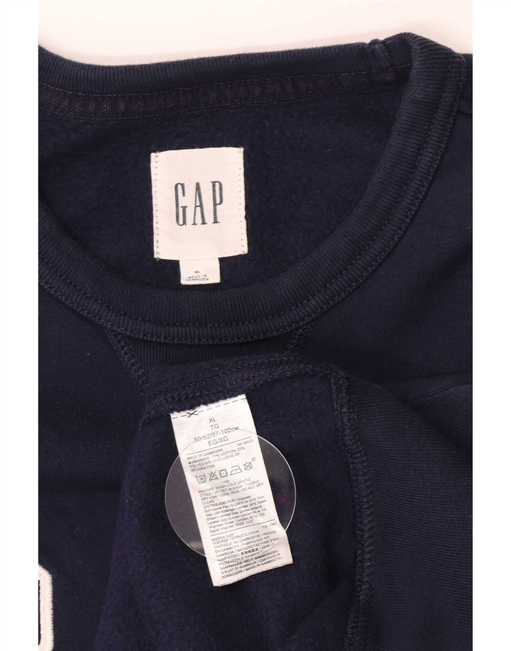 Męska bluza z grafiką Gap XL, granatowa, bawełniana
