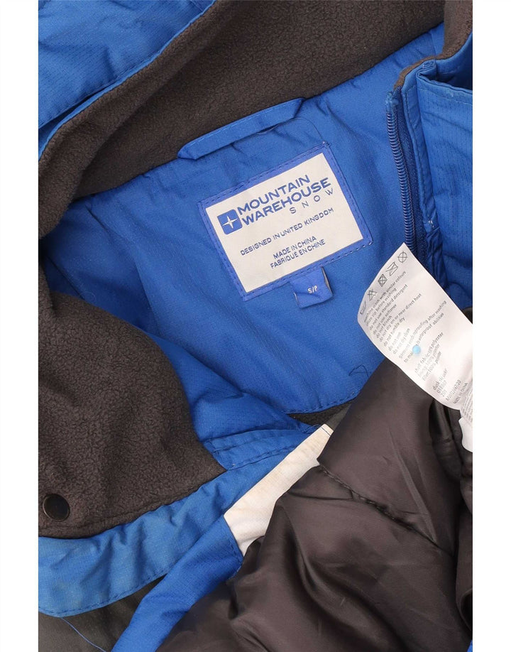 Męska kurtka narciarska z kapturem Mountain Warehouse UK 36 Small Blue Colorblock