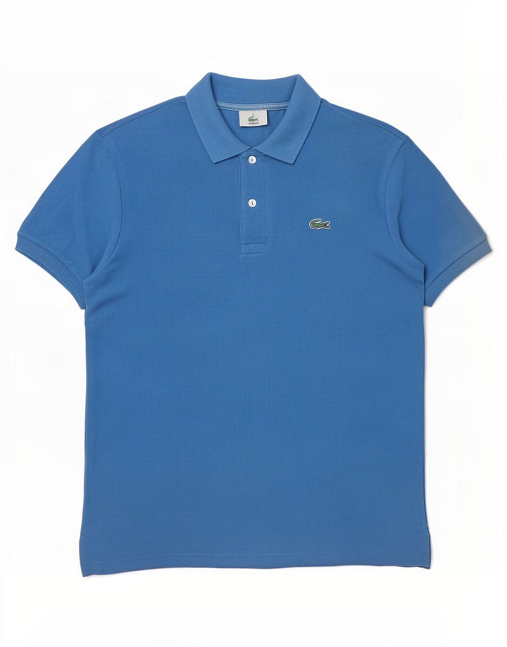 Męska koszulka polo Lacoste, rozmiar 5, duża, niebieska, bawełniana