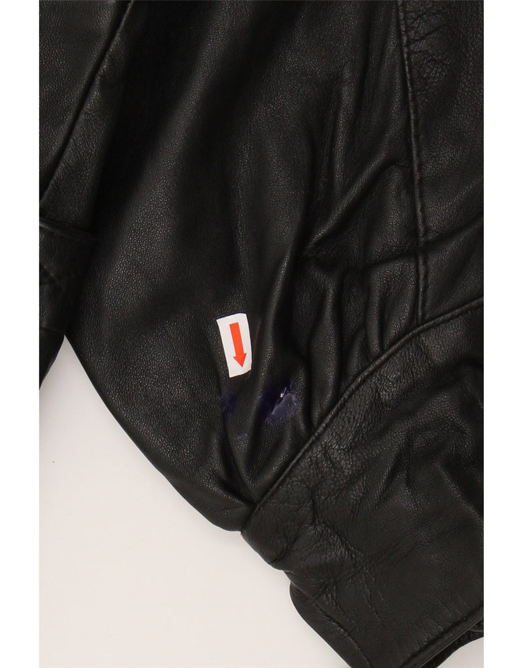 Damska kurtka skórzana oversize VINTAGE EU 36, mała czarna skóra