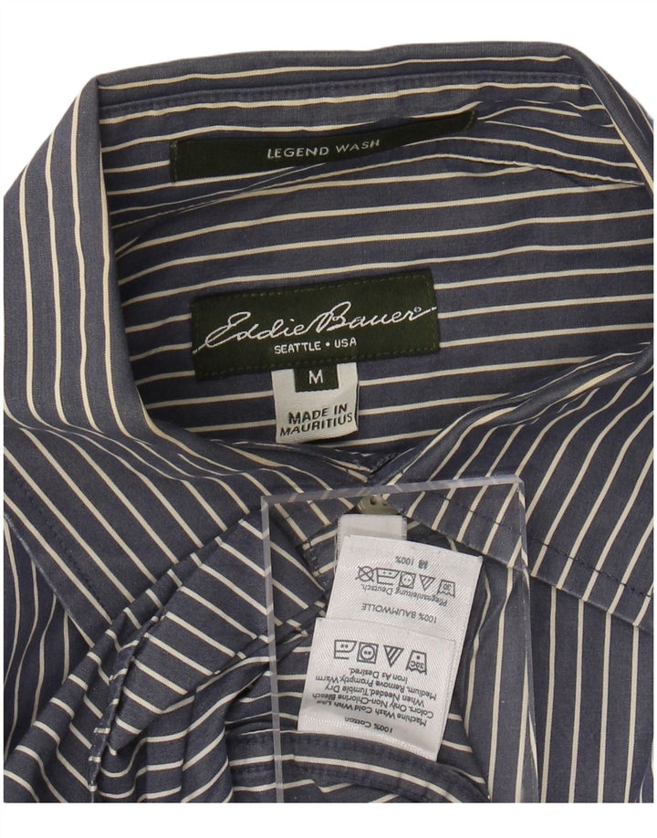 Koszula męska EDDIE BAUER, bawełniana, w kolorze średniego granatu w prążki