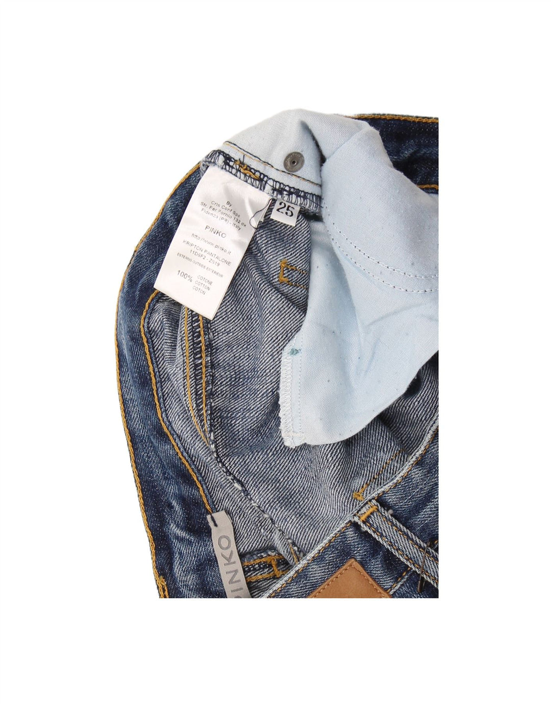 PINKO Womens Cropped Jeans W25 L27 Blue Cotton